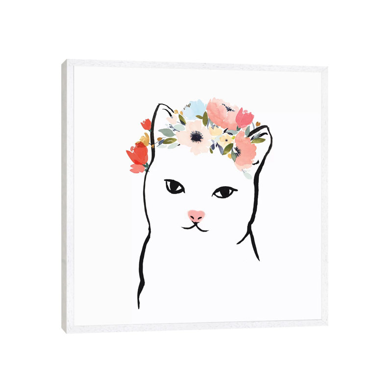 Cleo II by Isabelle Z - Print on Canvas, 45.72 cm H x 45.72 cm W, White Framed