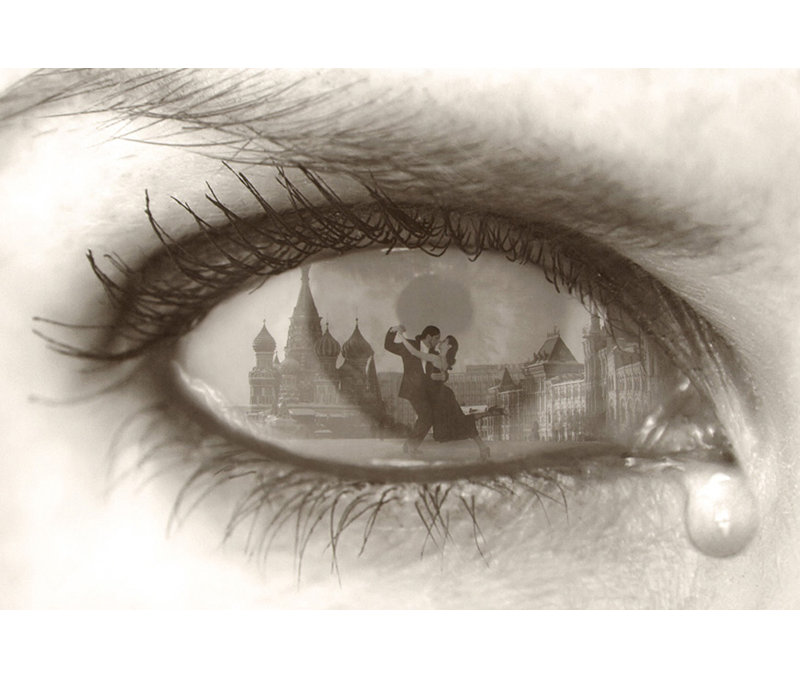 «Tearful Encounter», H 16 po x l 24 po