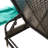 Latitude Run® Sun Lounger With Canopy Black Poly Rattan-1954191263