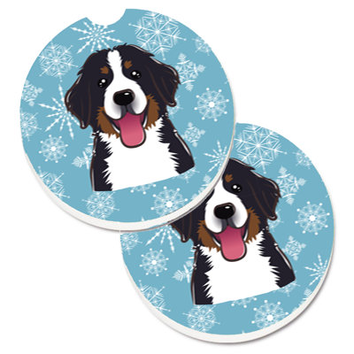 Ceramic Round 2 Piece Car Coaster Set