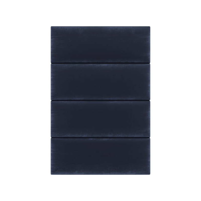 Velvet Wall Paneling in Navy