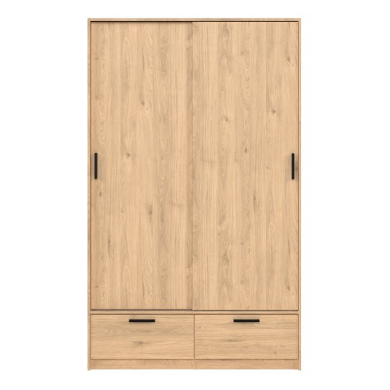 Lashuna 2 Door Manufactured Wood Wardrobe, Oak