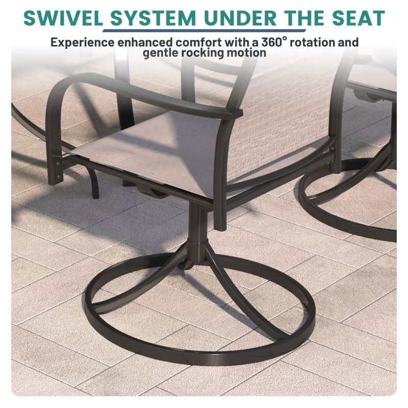 Chaises de salle à manger pivotantes Cloteal