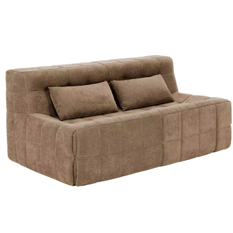 39'' Upholstered Convertible Sleeper Sofa, Dark Gray, 24" H x 39" W x 31" D