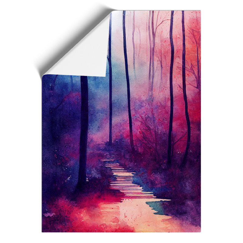 Alluring Forest - Wall Art, Paper, 42cm H x 29.7cm W, No Matte