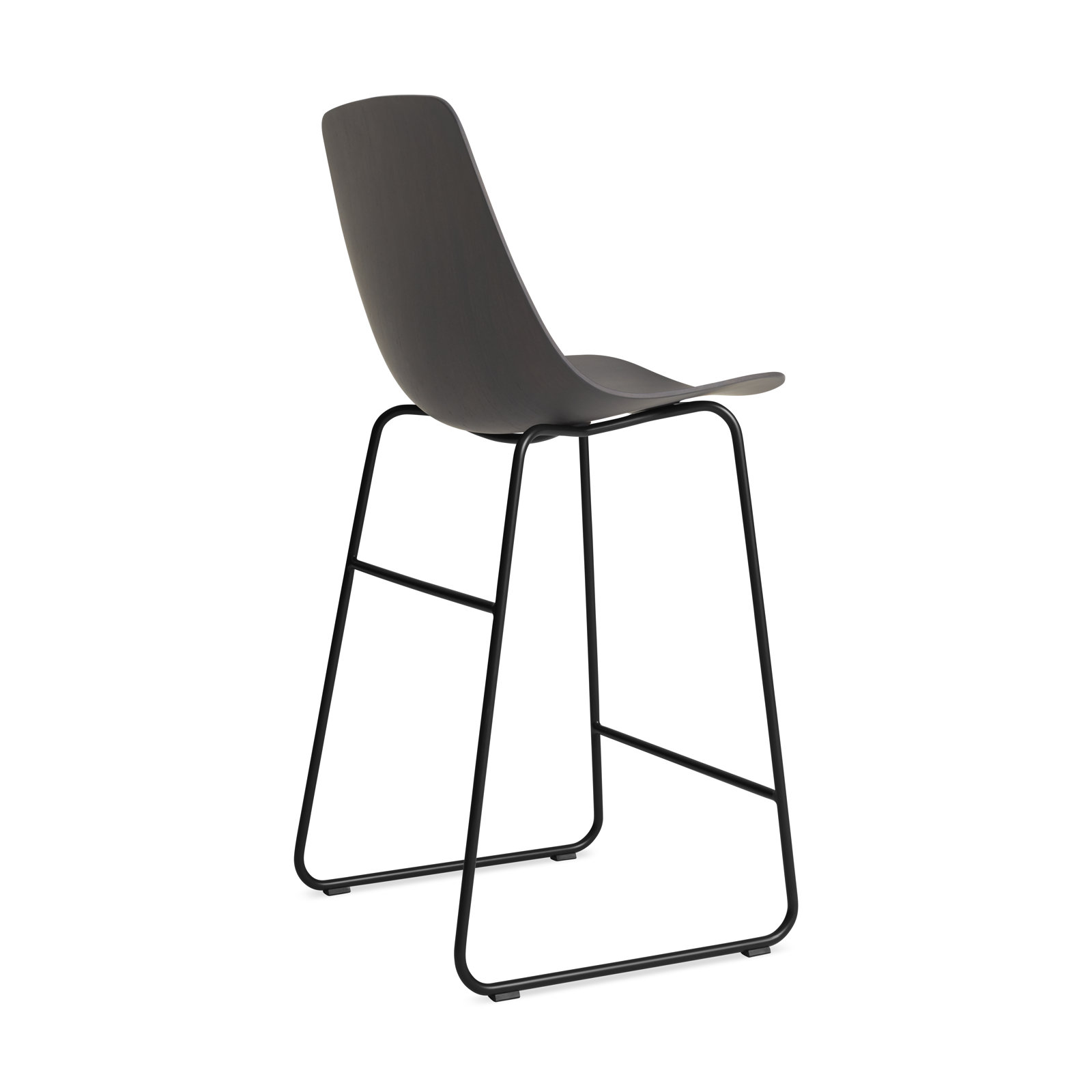 Clean Cut Bar and Counter Stool, Counter Stool (24” Seat Height), Oblivion
