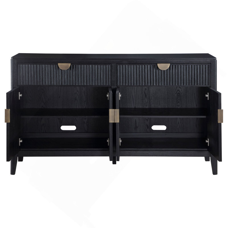 Black 2-drawer Sideboard