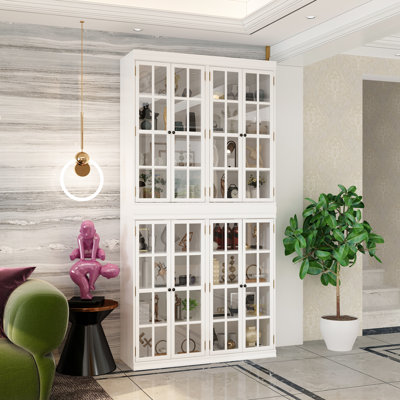 8 Tier 8 Glass Door Display Case by Winston Porter