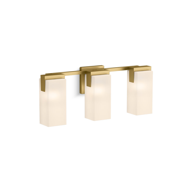 Honesty Three-Light Sconce, Brushed Moderne Brass