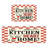 Checkered Design Red White Kitchen Dining Area 2 Pcs Kitchen Mats