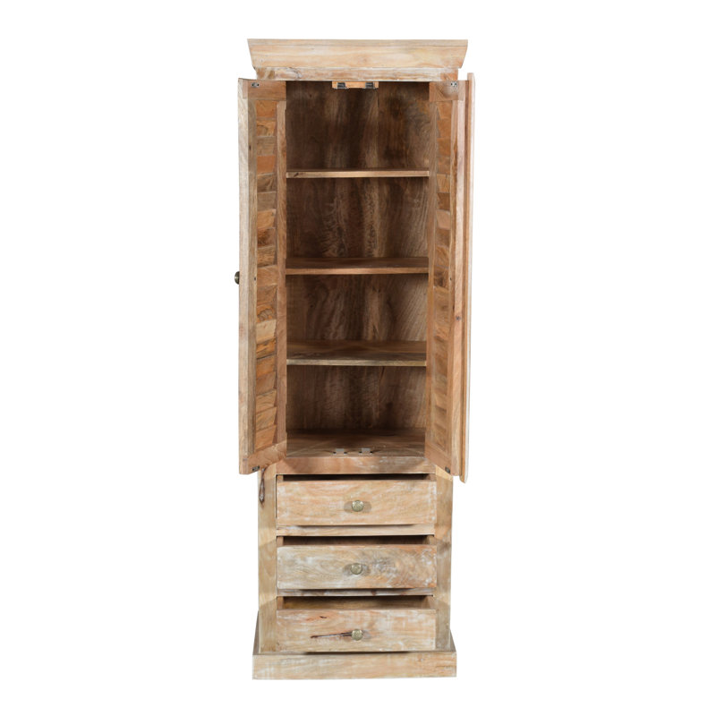 Armoire à portes persiennes Bayside, Natural