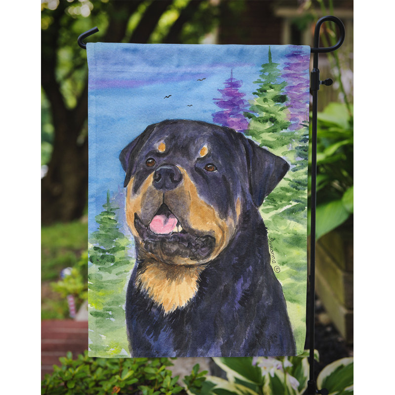 Drapeau de jardin à 2 côtés rottweiler