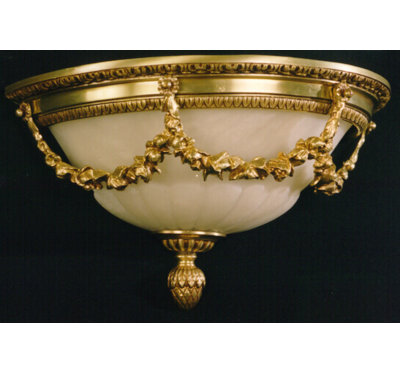 Criss Glass Flush Mount