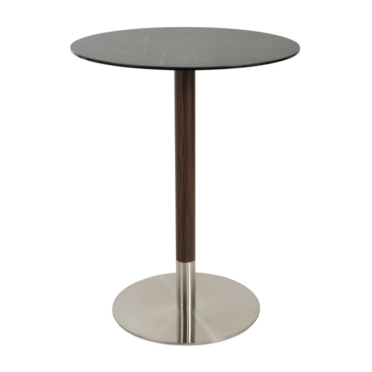 Tango Ceramic Counter & Bar Height Pedestal Table
