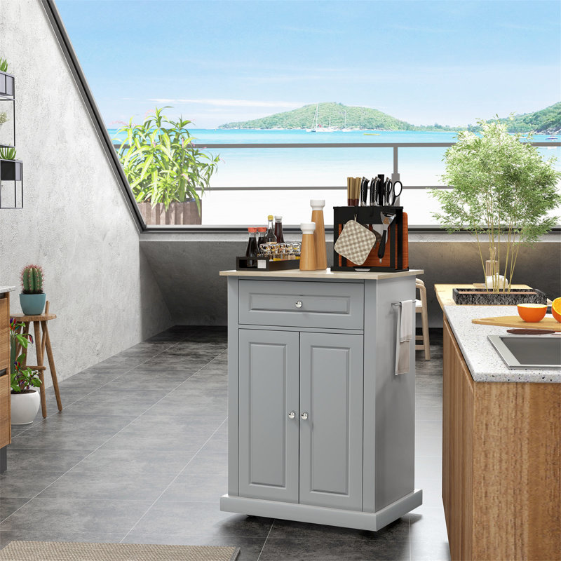 Portable Multifunctional Kitchen Island Cart for Enhanced Kitchen Organization