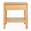 Table d'appoint en bois d'hévéa naturel