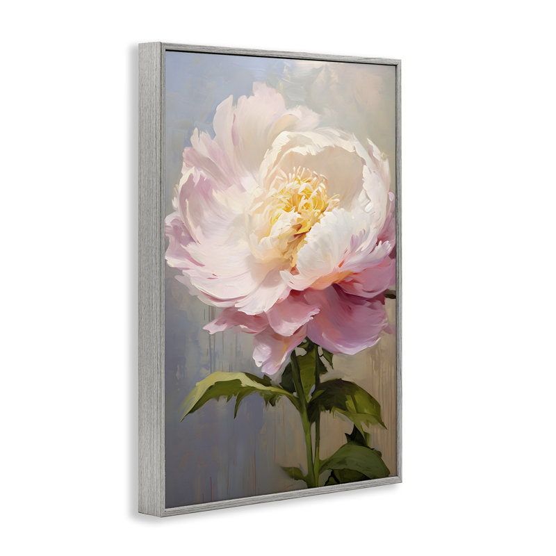 «Pink Rose in Bloom», estampe numérique encadrée par Petals Prints Design, Estampe numérique Farmhouse, H 24 po x l 16 po