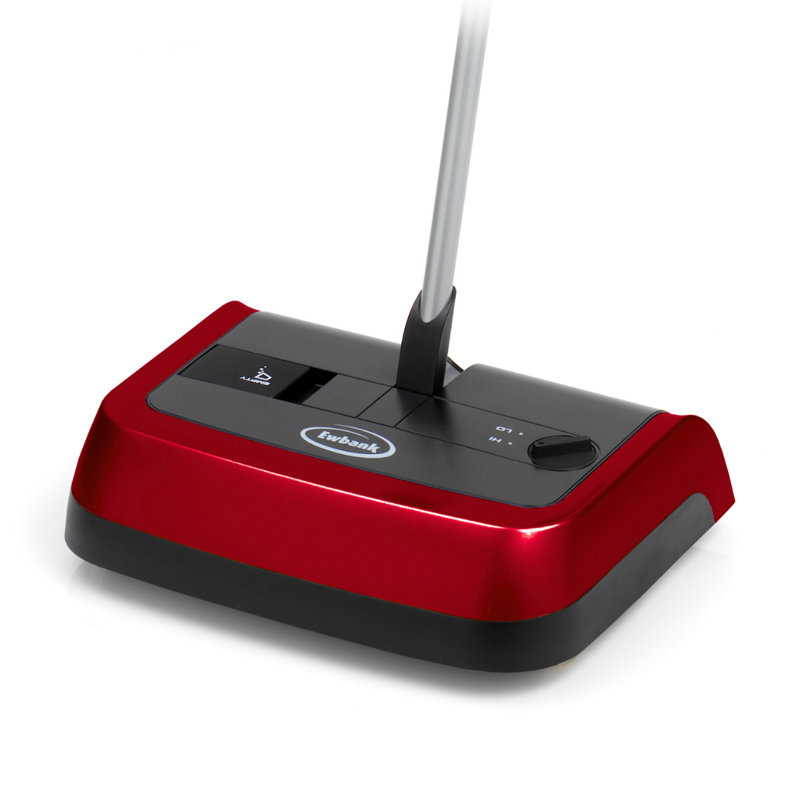 Red and Gray Cordless Manual Floor and Carpet Sweeper