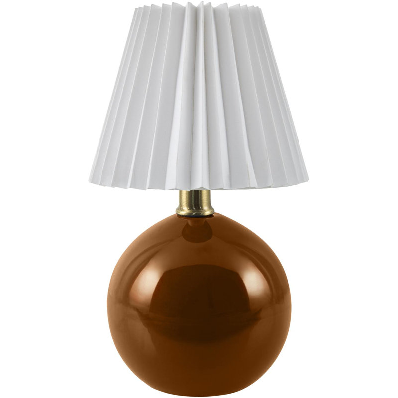 Lampe de table Nelie, Brun