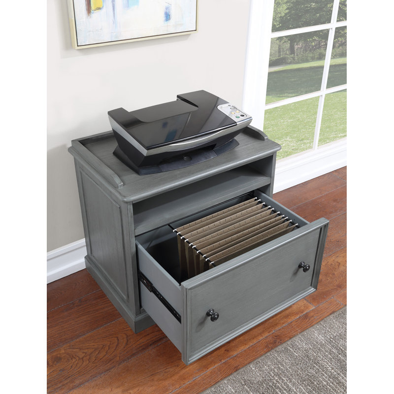 Charesse 27'' Wide 1 -Drawer File Cabinet, Plantation Gray