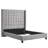 Kaster Upholstered Wingback Bed-410082076-410082079