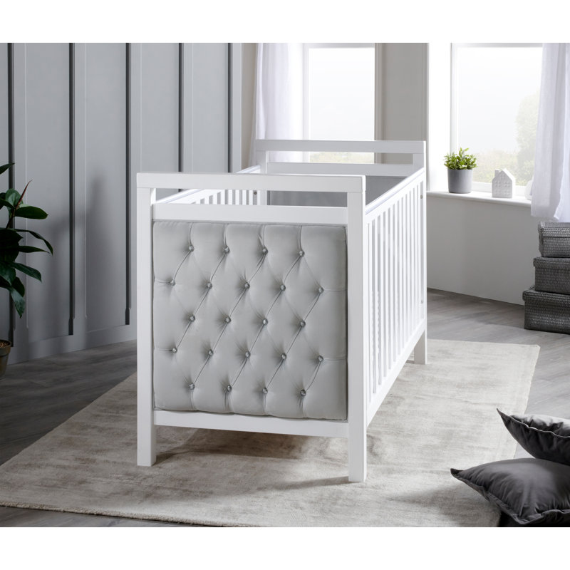 Babymore Velvet Deluxe Cot Bed