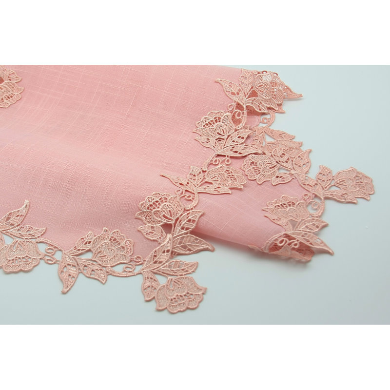Sharmaine Table Runner, Rose, 72" L x 16" W