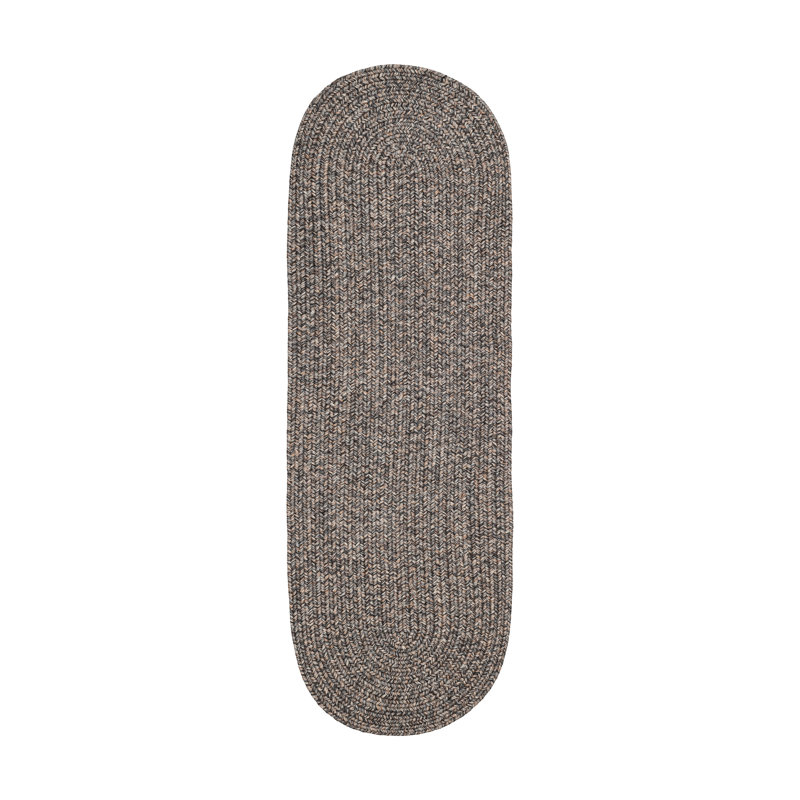Seline Synthetic Geometric Indoor / Outdoor Rug, Oval Runner 2' x 6'