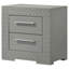 Table de chevet 2 tiroirs Pierce Grey-718628668