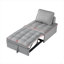 Canapé-lit convertible, canapé-lit simple en tissu de velours moderne, canapé-lit avec 1 coussin de dossier et dossier amovible, canapé-lit inclinable confortable pour le bureau et le salon-1062037268