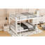 White Wood Queen Bunk Bed, Reliable Pine And Construction, Space Optimization In Limited Spaces, Solid Slats For Support Bed With , Size, Optimization, Slat