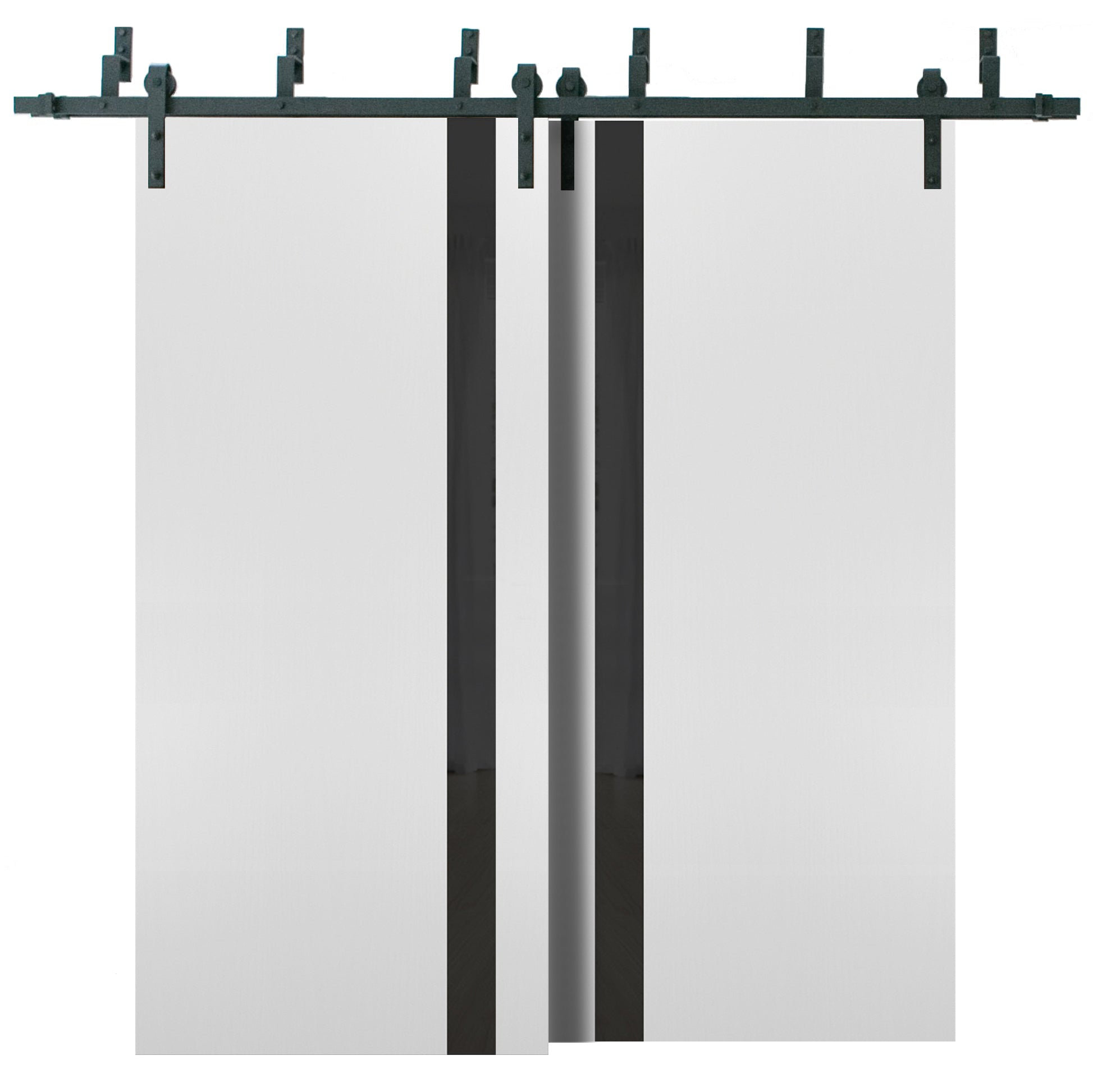 SARTODOORS Planum Frosted Glass Sliding Closet Doors Wayfair Canada