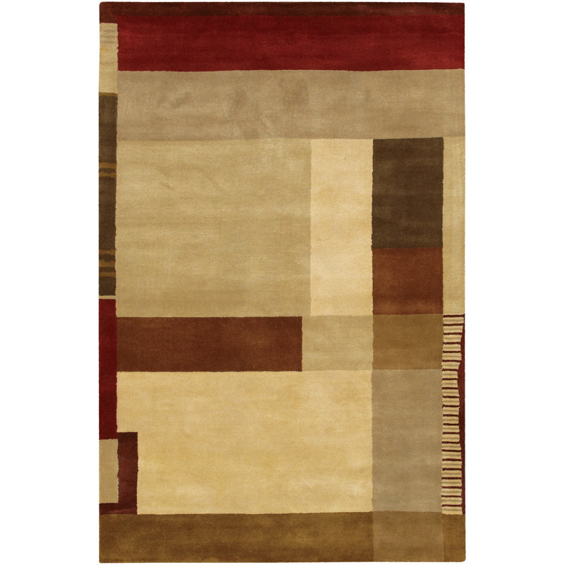 Wool Abstract Indoor Rug, Round 7'9"