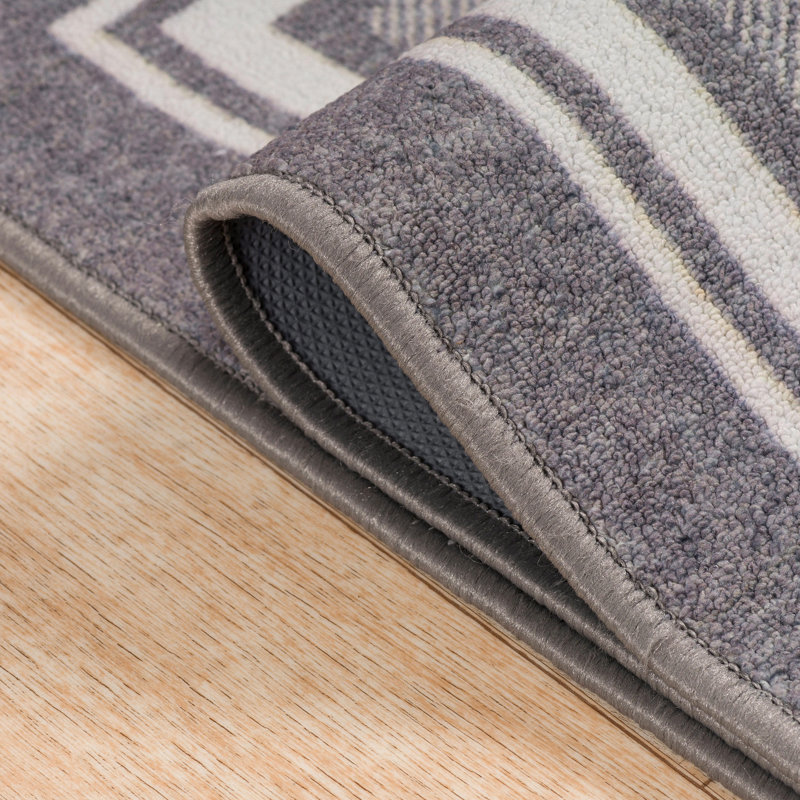 Tapis gris Quinter, Rectangle 2 pi x 2 pi 11 po