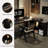 Black Rectangular Solid Wood desk-791259942
