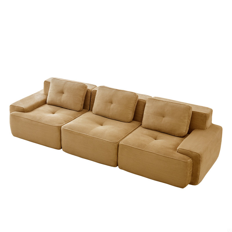 Canapé modulaire de 117 po, Beige
