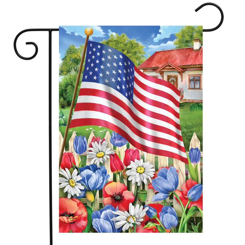 Drapeau de jardin d'été Americana Garden