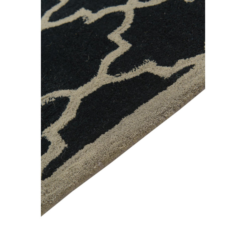 Tapis noir Otto
