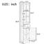 Armoire de salle de bain autoportante: blanc, tiroir, tablette réglable, armoire pour économiser de l'espace - blanc avec tiroir et tablette