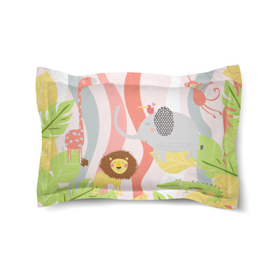 Jungle Pals Microfiber / Microsuede Pillow Sham