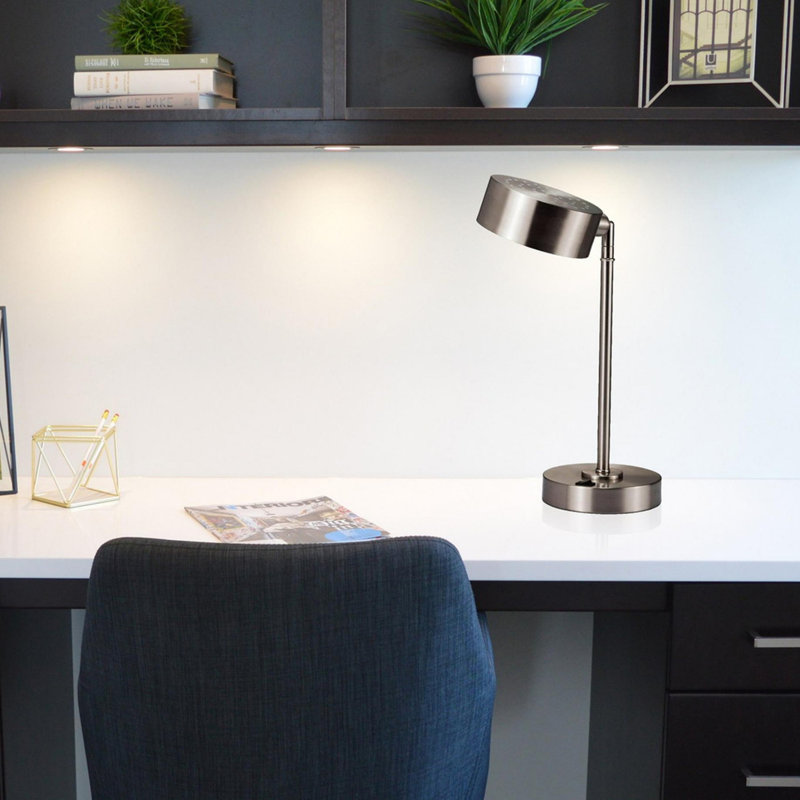 Bloomington 15" Desk "Cambert" LED Table Lamp with USB Port, No