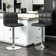 Swivel Upholstered Adjustable Height Counter Stool with Metal Frame