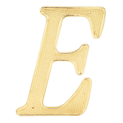 Lettre principale de 4 po Prime-Line, moulé sous pression, finition laiton