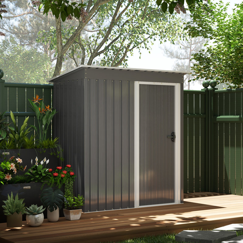 5 Ft. W x 3 Ft. D Galvanised Steel Storage Shed