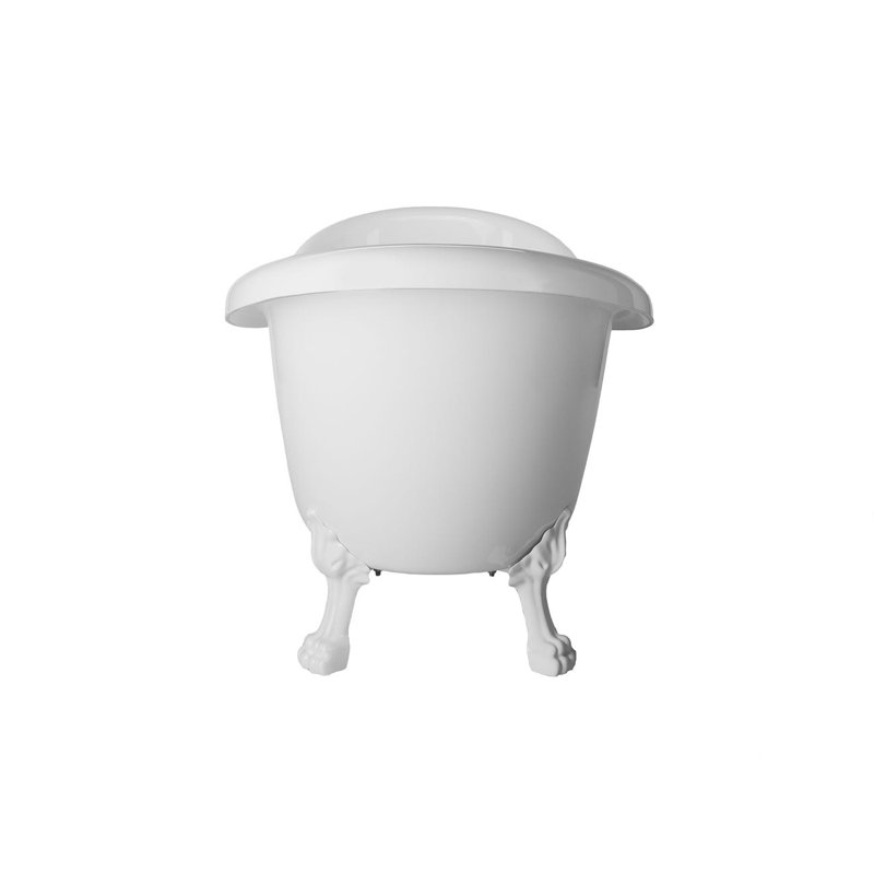 Baignoire de trempage sur pattes en acrylique L 69 po x l 29 po Florence, Blanc