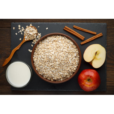 Oat Flakes by Dubravina - Wrapped Canvas Print