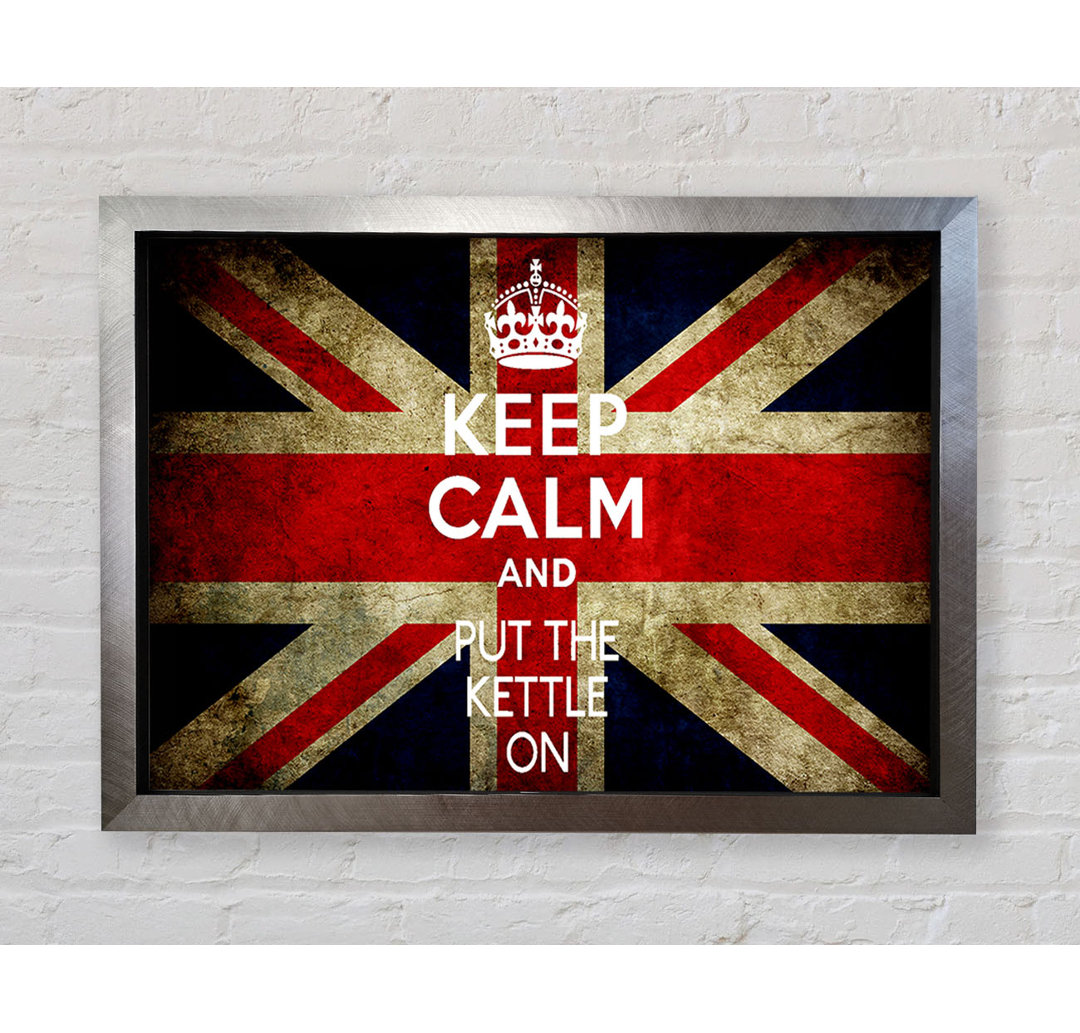 Englische Flagge Keep Calm - Druck