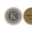 Ensemble de 4 sous-verres en grès naturel Lettre monogramme-1488584749