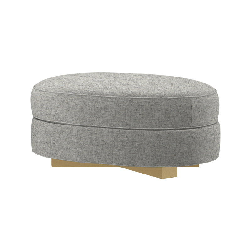 Jackson Upholstered Ottoman, Dune, Merino Porcelain (Performance fabric) 1360-96