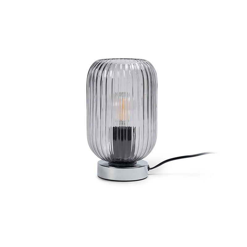 Showstead Metal Accent Lamp, Chrome, Smoked